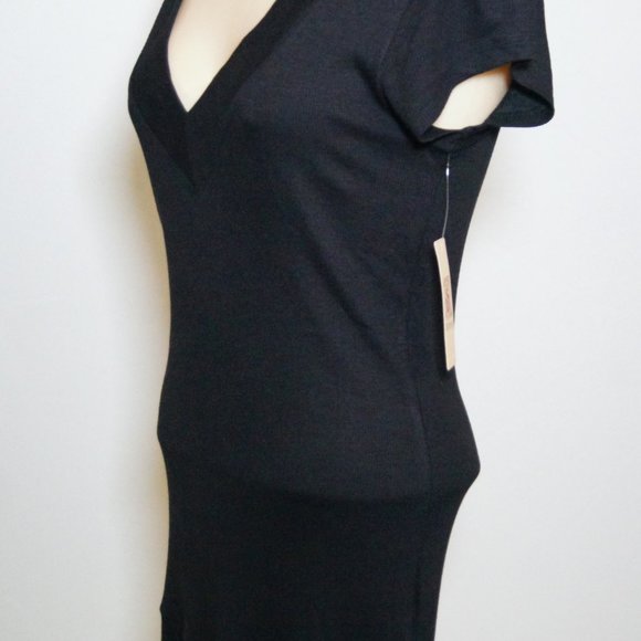 Womens long v-neck sweater, short sleeves, Large - Picture 2 of 6